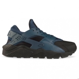 Q30j7479 - Nike Sportswear AIR HUARACHE PREMIUM Black/Squadron Blue - Unisex - Shoes